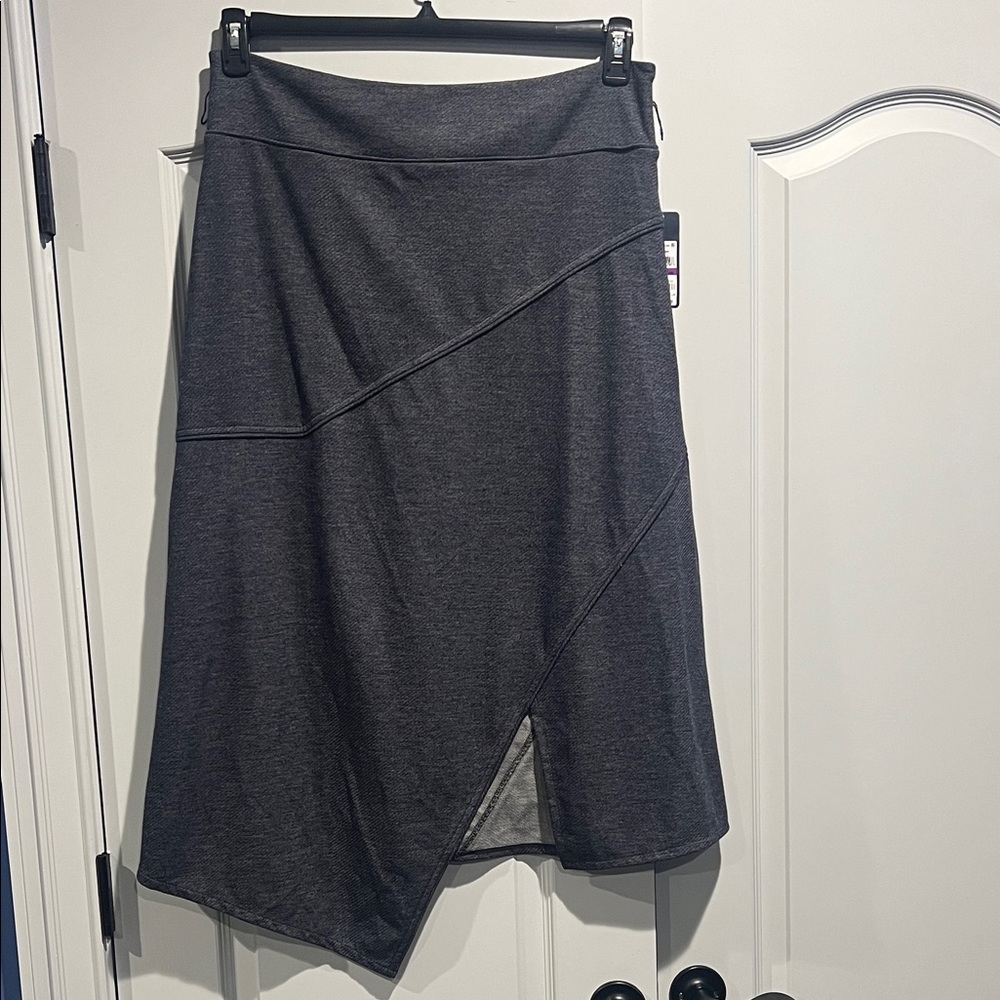 RACHEL Rachel Roy Asymmetrical Charcoal Skirt